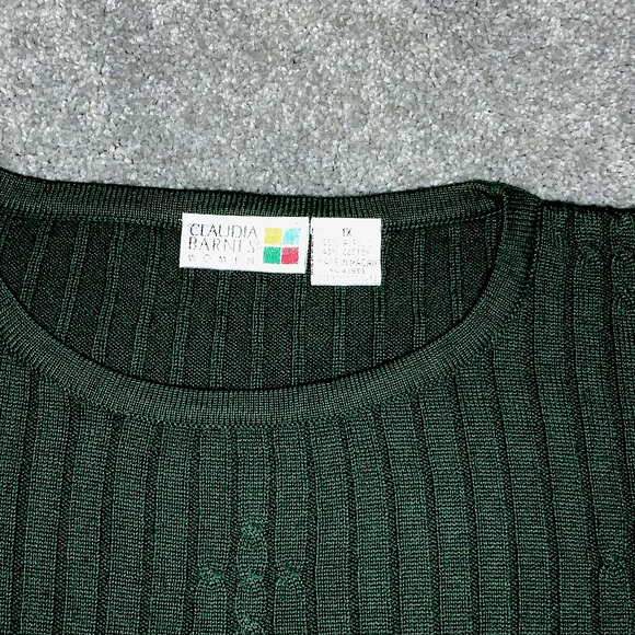 Claudia Barnes Plus Women’s Sweater Top - Picture 2 of 2